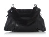 Yves Saint Laurent Fur & grommets leather satchel