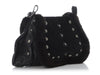Yves Saint Laurent Fur & grommets leather satchel
