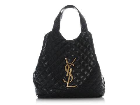 Saint Laurent Black Maxi Icare Shopping Bag