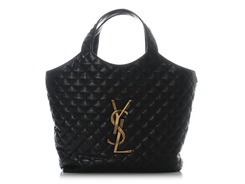 Saint Laurent Black Maxi Icare Shopping Bag