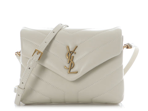 Saint Laurent Beige Matelassé Toy Loulou