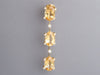 Antonini Milano 18K Yellow Gold Citrine Diamond Pierced Drop Earrings
