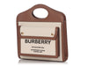 Burberry Mini Beige Canvas and Brown Leather Pocket Bag