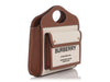 Burberry Mini Beige Canvas and Brown Leather Pocket Bag