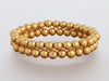 14K Yellow Gold Stretch Bracelet Set