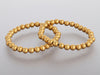 14K Yellow Gold Stretch Bracelet Set