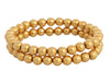 14K Yellow Gold Stretch Bracelet Set