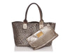 Bottega Veneta Distressed Bronze Intrecciato Cabat Tote
