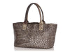 Bottega Veneta Distressed Bronze Intrecciato Cabat Tote