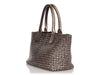 Bottega Veneta Distressed Bronze Intrecciato Cabat Tote
