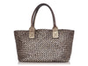 Bottega Veneta Distressed Bronze Intrecciato Cabat Tote