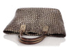 Bottega Veneta Distressed Bronze Intrecciato Cabat Tote