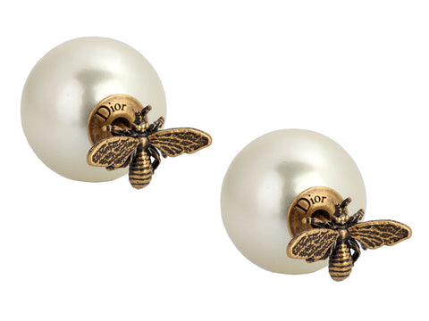 Dior Pearl and Bee Tribales Earrings