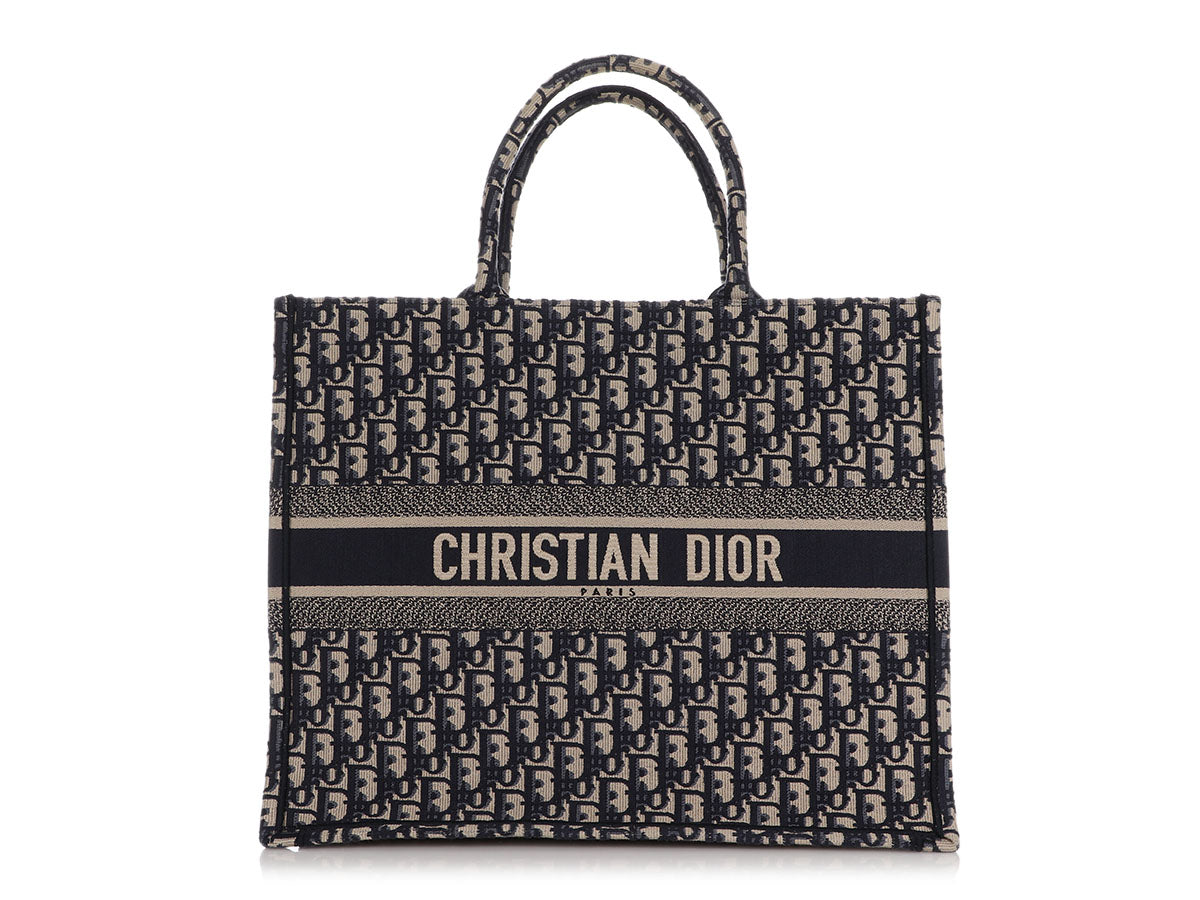 Christian Dior Book Tote Small Dior Book Tote, Navy