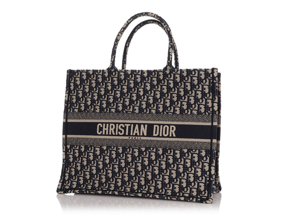 Book tote tote Dior Blue in Cotton - 36174792