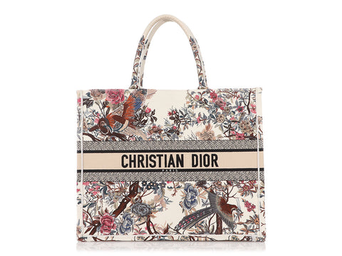 Dior Medium Multicolor Jardin d'Hiver Book Tote