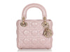 Dior Mini Light Pearl Pink Lambskin Lady Dior