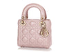 Dior Mini Light Pearl Pink Lambskin Lady Dior