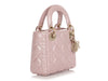 Dior Mini Light Pearl Pink Lambskin Lady Dior