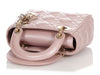 Dior Mini Light Pearl Pink Lambskin Lady Dior