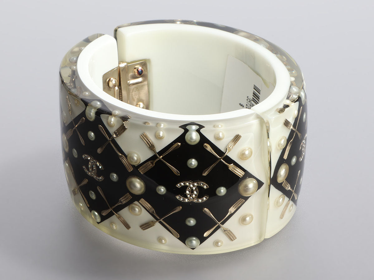 Chanel Crystal Enamel Cuff