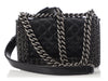 Chanel Small Black Quilted Shiny Calfskin Chain-Embellished Boy Bag
