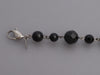 Chanel Black Bead and Pearl Logo Drop Bracelet