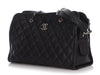Chanel Black Quilted Caviar French Riviera Tote