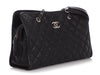 Chanel Black Quilted Caviar French Riviera Tote