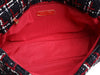 Chanel Large Black, White, and Red Tweed 19 Flap