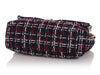 Chanel Large Black, White, and Red Tweed 19 Flap