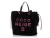 Chanel Black and Pink Shearling Coco Neige Tote