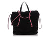 Chanel Black and Pink Shearling Coco Neige Tote