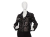 Chanel Brown Lambskin Leather and Lesage Tweed Jacket