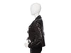 Chanel Brown Lambskin Leather and Lesage Tweed Jacket