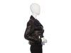 Chanel Brown Lambskin Leather and Lesage Tweed Jacket