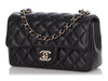 Chanel Black Lambskin Rectangular Mini Classic