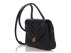 Chanel Vintage Mini Black Chevron Quilted Lambskin Envelope Flap