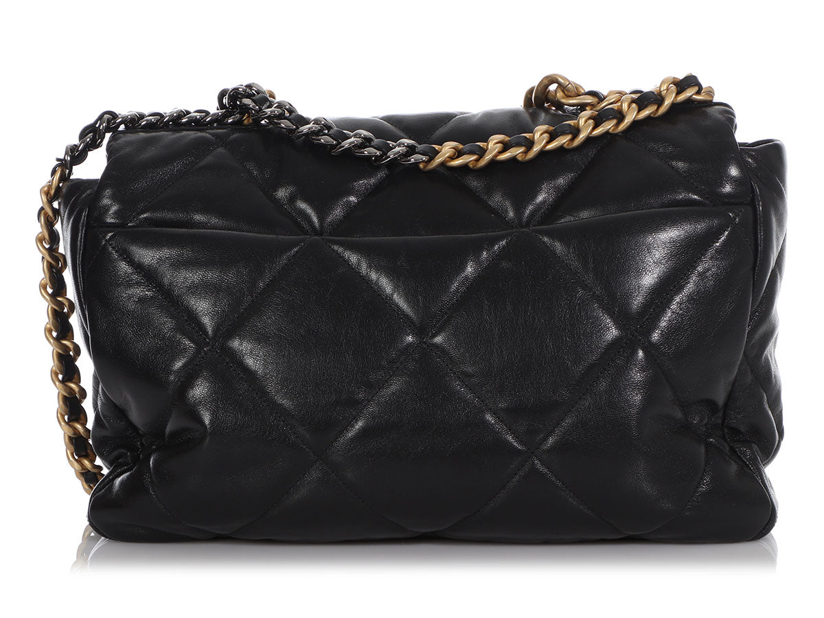 Chanel Maxi Black Quilted Goatskin 19 Flap by Ann's Fabulous Finds