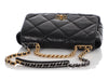 Chanel Maxi Black Quilted Goatskin 19 Flap