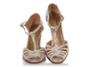 Chanel Canvas Cutout T-Strap Sandals
