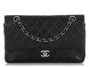 Chanel Vintage Medium Black Quilted Lambskin Classic Double Flap