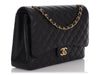Chanel Maxi Black Quilted Caviar Classic Double Flap