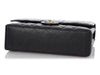 Chanel Maxi Black Quilted Caviar Classic Double Flap
