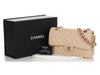 Chanel Medium/Large Iridescent Beige Quilted Caviar Classic Double Flap