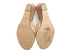 Chanel Beige Wedge Mules