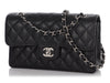 Chanel Small Black Quilted Caviar Classic Double Flap