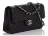 Chanel Small Black Quilted Caviar Classic Double Flap