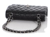 Chanel Small Black Quilted Caviar Classic Double Flap