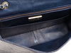 Chanel Jumbo Blue Matte Alligator Classic Single Flap